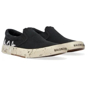 Chaussures basses à enfiler Paris « Washed Black Cotton » 710297W3RR51099