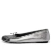 Chaussures de danse anatomiques « Cuir d&rsquo;agneau souple argenté brillant » 714260WBFA18001