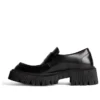 Chaussures de Tractor « Cuir de veau lisse noir » 760439WA8E91000