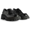 Chaussures de Tractor « Cuir de veau lisse noir » 760439WA8E91000