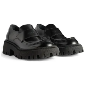 Chaussures de Tractor « Cuir de veau lisse noir » 760439WA8E91000