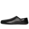 Chaussures à enfiler à bout carré en cuir de veau souple « Noir » 702072WBDH11000