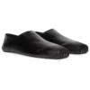 Chaussures à enfiler à bout carré en cuir de veau souple « Noir » 702072WBDH11000