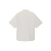Chemise ample à manches courtes en coton Balenciaga pour homme, grise 664627TKM102967