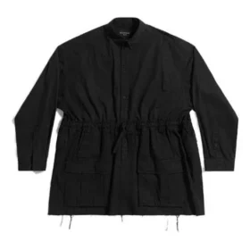 Chemise asymétrique déstructurée 23SS « Black » 720102TNP041000