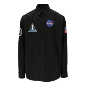 Chemise Balenciaga x NASA Space Multi-Patch « Black » 663076TYB181000