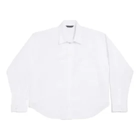 Chemise BB Classic Balenciaga, coupe classique « Blanc » 796978TNM609000