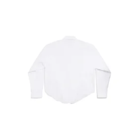 Chemise BB Classic Balenciaga, coupe classique « Blanc » 796978TNM609000