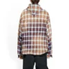 Chemise à capuche à manches longues à carreaux délavés « Rouge Blanc Noir » 699223TMM059783