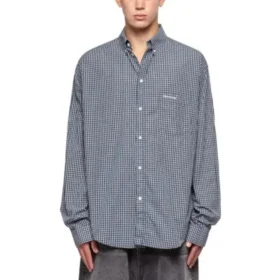 Chemise à carreaux à manches longues « Blue » 690340TMM373768