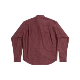 Chemise à carreaux à manches longues, coupe ample « Rouge » 658929TKM386167