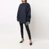 Chemise à col logo, manches longues et boutons « Navy » 671586TYB184100