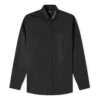 Chemise à col logo, manches longues et boutons « Noir » 671586TYB181000