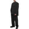 Chemise à col logo, manches longues et boutons « Noir » 671586TYB181000