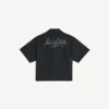 Chemise de bowling à manches courtes pour homme, style « sketchy », en noir Chemise de bowling à manches courtes pour homme, style « sketchy », en noir