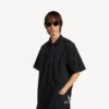 Chemise de travail à manches courtes pour homme, noire Chemise de travail à manches courtes pour homme, noire