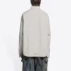 Chemise en coton coupe large « Cement Grey » 681688TKM102967