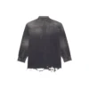 Chemise en Denim déchiré SS21 pour homme, noire 657610TBP191090