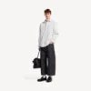 Chemise en denim à manches longues pour homme, blanche Chemise en denim à manches longues pour homme, blanche