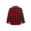 Chemise en flanelle à carreaux patchwork « Red Black » 647364TJM136167