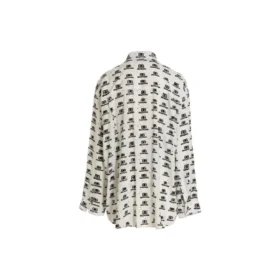 Chemise en popeline BB Icon « Blanc Noir » 733755TNL889040