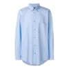 Chemise en popeline de coton avec logo dans le dos « Light Blue » 508465TWB044850