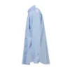 Chemise en popeline de coton avec logo dans le dos « Light Blue » 508465TWB044850
