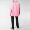 Chemise en popeline de coton avec logo dans le dos « Rose » 556878TEM095630