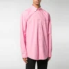 Chemise en popeline de coton avec logo dans le dos « Rose » 556878TEM095630