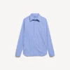 Chemise en popeline rayée pour femme, bleu/marine Chemise en popeline rayée pour femme, bleu/marine