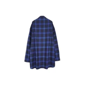 Chemise en twill de coton à carreaux « Blue » 625548T1M194450