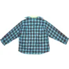 Chemise et T-shirt à carreaux en trompe-l&rsquo;œil « Bleu-Jaune néon » 699371TMM116305