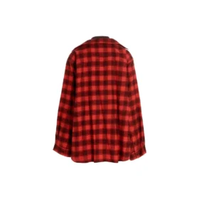Chemise et T-shirt à carreaux « Trompe-l’œil » « Red Navy » 699371TNM256167