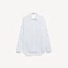 Chemise femme à dos drapé, blanche Chemise femme à dos drapé, blanche