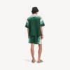 Chemise homme à manches courtes « Extreme Tie Dye » style bowling, vert/blanc Chemise homme à manches courtes « Extreme Tie Dye » style bowling, vert/blanc
