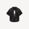 Chemise hybride en Denim « The Door » à manches courtes pour homme, couleur noire Chemise hybride en Denim « The Door » à manches courtes pour homme, couleur noire