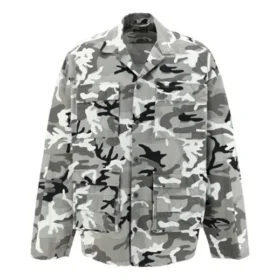 Chemise à imprimé camouflage « Grey » 681008TLL721262