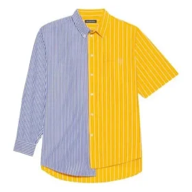 Chemise à manches amples rayée Balenciaga SS21 pour homme 658850TIM369086