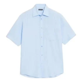 Chemise à manches courtes « Bleu clair » 584019TFO024850