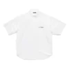 Chemise à manches courtes en popeline « Blanc » 751920TNM609000