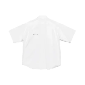 Chemise à manches courtes en popeline « Blanc » 751920TNM609000