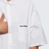 Chemise à manches courtes en popeline « Blanc » 751920TNM609000