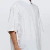 Chemise à manches courtes en popeline « Blanc » 751920TNM609000