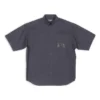 Chemise à manches courtes Fashion Institute, coupe ample « Dark Grey » 703846TYB181270