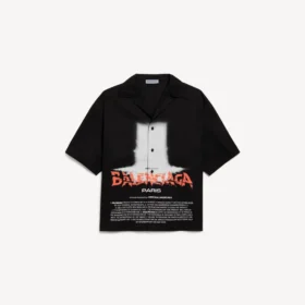 Chemise à manches courtes « The Door » pour homme, en noir
