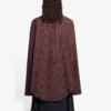 Chemise à manches longues oversize à carreaux SS21, marron 658806TKM366100