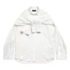 Chemise à manches nouées oversize « White » 768553TPO359000