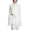 Chemise à manches nouées oversize « White » 768553TPO359000