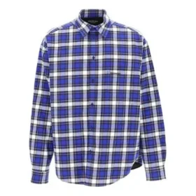 Chemise matelassée en flanelle à carreaux « Blue » 642339TKM274202