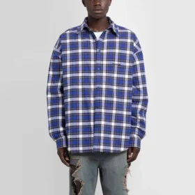 Chemise matelassée en flanelle à carreaux « Blue » 642339TKM274202